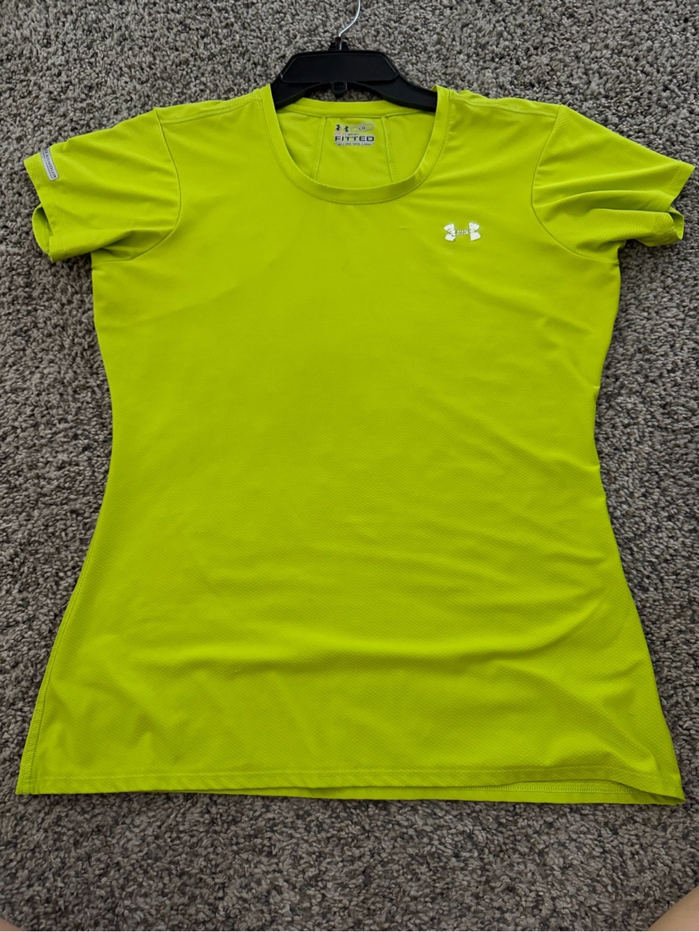 Under Armour Women's Neon Lime Short Sleeve Performance Tee